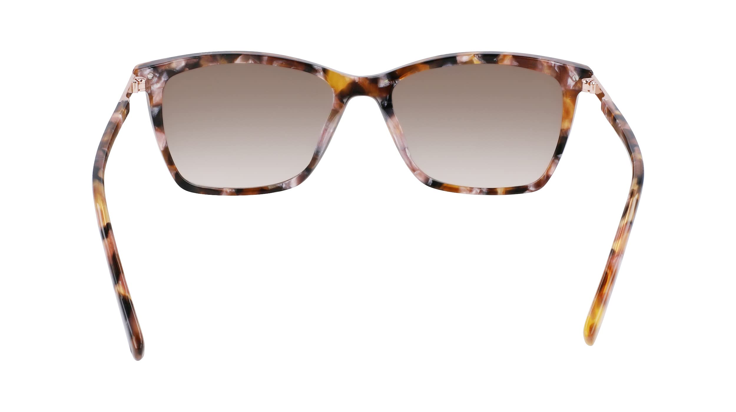 DKNY Women's DK539S Rectangular Sunglasses, Tortoise/Pearlized Blush, One Size