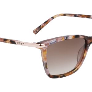 DKNY Women's DK539S Rectangular Sunglasses, Tortoise/Pearlized Blush, One Size