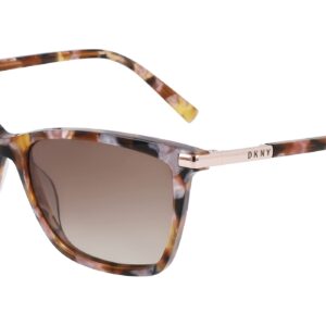 DKNY Women's DK539S Rectangular Sunglasses, Tortoise/Pearlized Blush, One Size