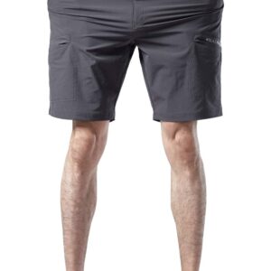 ROXJOURNEY Men's Hiking Shorts Quick Dry Lightweight Outdoor Sports Hiking Shorts Stretch Quick Dry Shorts with Pockets (XX-Large, Gray)