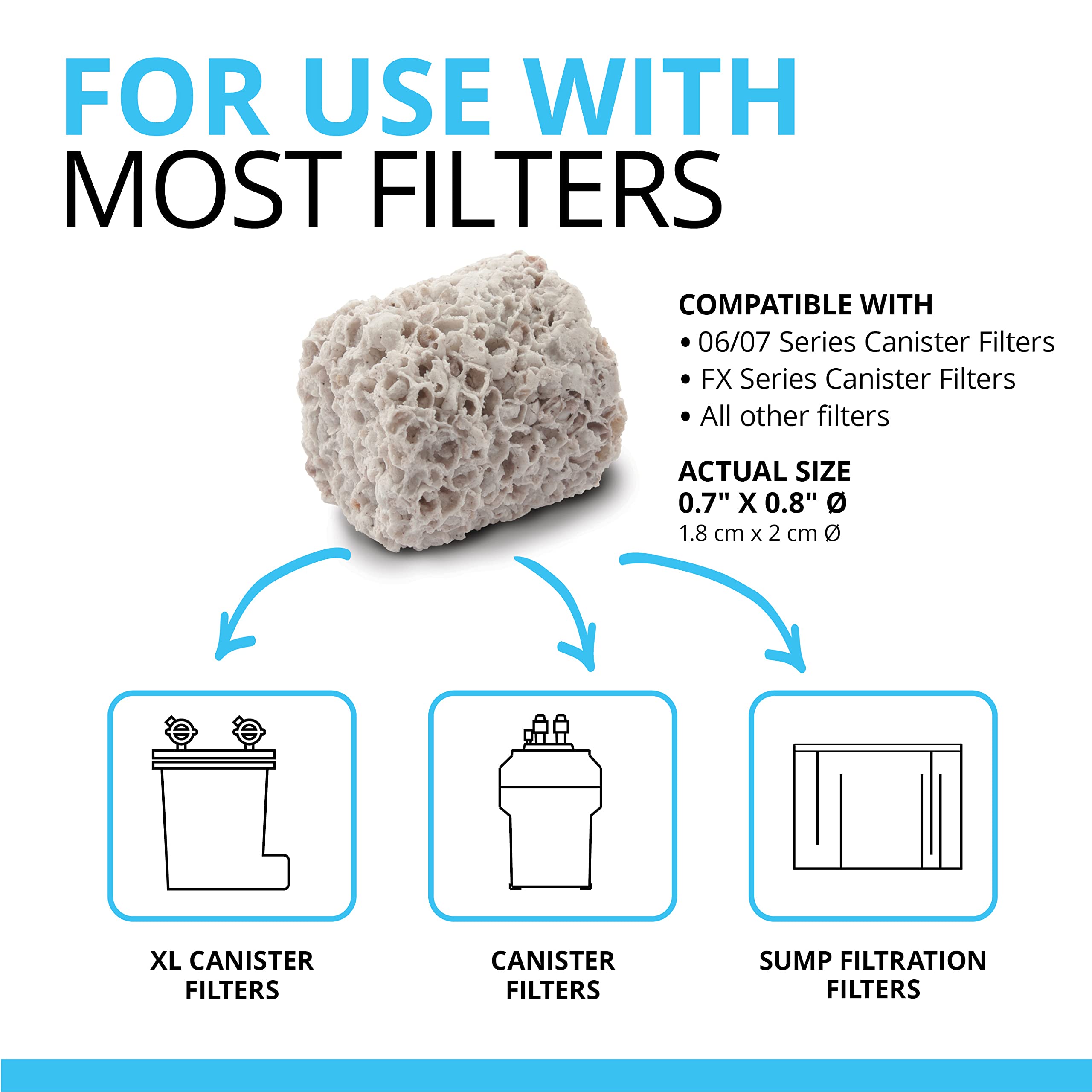 Fluval BIO-FX, Biological Aquarium Filter Media Suitable for Most Aquariums and Filters, 5 Liters