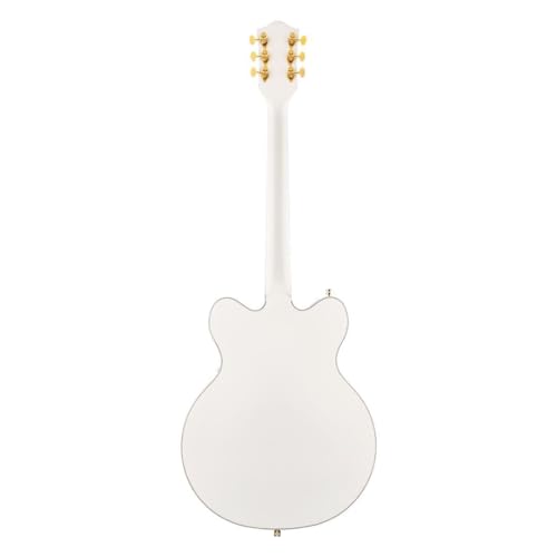 Gretsch G5422TG Electromatic 6-String Right-Handed Classic Double-Cut Hollowbody Electric Guitar with Bigsby, Laurel Fingerboard and Maple Neck (Snowcrest White)