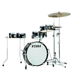 Tama Club-JAM Pancake LJK48P 4-piece Shell Pack with Snare Drum - Hairline Black