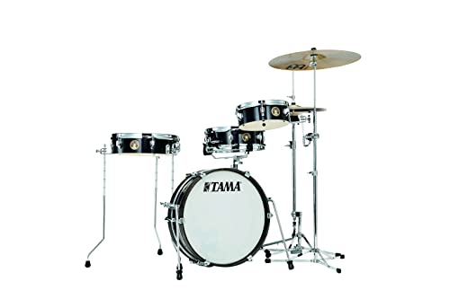 Tama Club-JAM Pancake LJK48P 4-piece Shell Pack with Snare Drum - Hairline Black