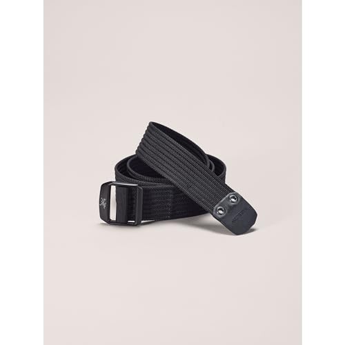 Arc'teryx Conveyor Belt 38mm | 38MM Webbing Belt with a Metal Buckle | Black, Medium