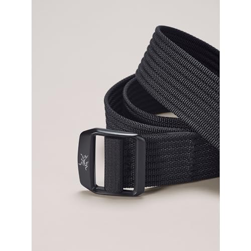 Arc'teryx Conveyor Belt 38mm | 38MM Webbing Belt with a Metal Buckle | Black, Medium