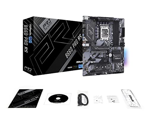 ASRock B660M ATX Motherboard B660 Pro RS Intel B660 Series CPU (LGA1700) Compatible