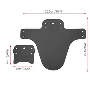 Emoshayoga Bike Mudguard, Bicycle Front and Rear Bicycle Effective Easy Installation for Mountain Bike for Road Bike