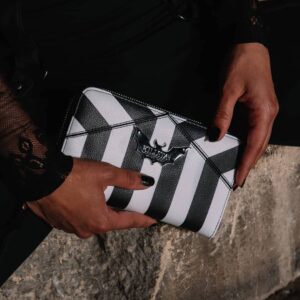 Killstar Never Trust the Living Beetlejuice Movie Bats Clutch Wallet