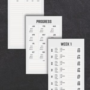 2022 Workout Log Book: Simple and Easy Fitness Journal