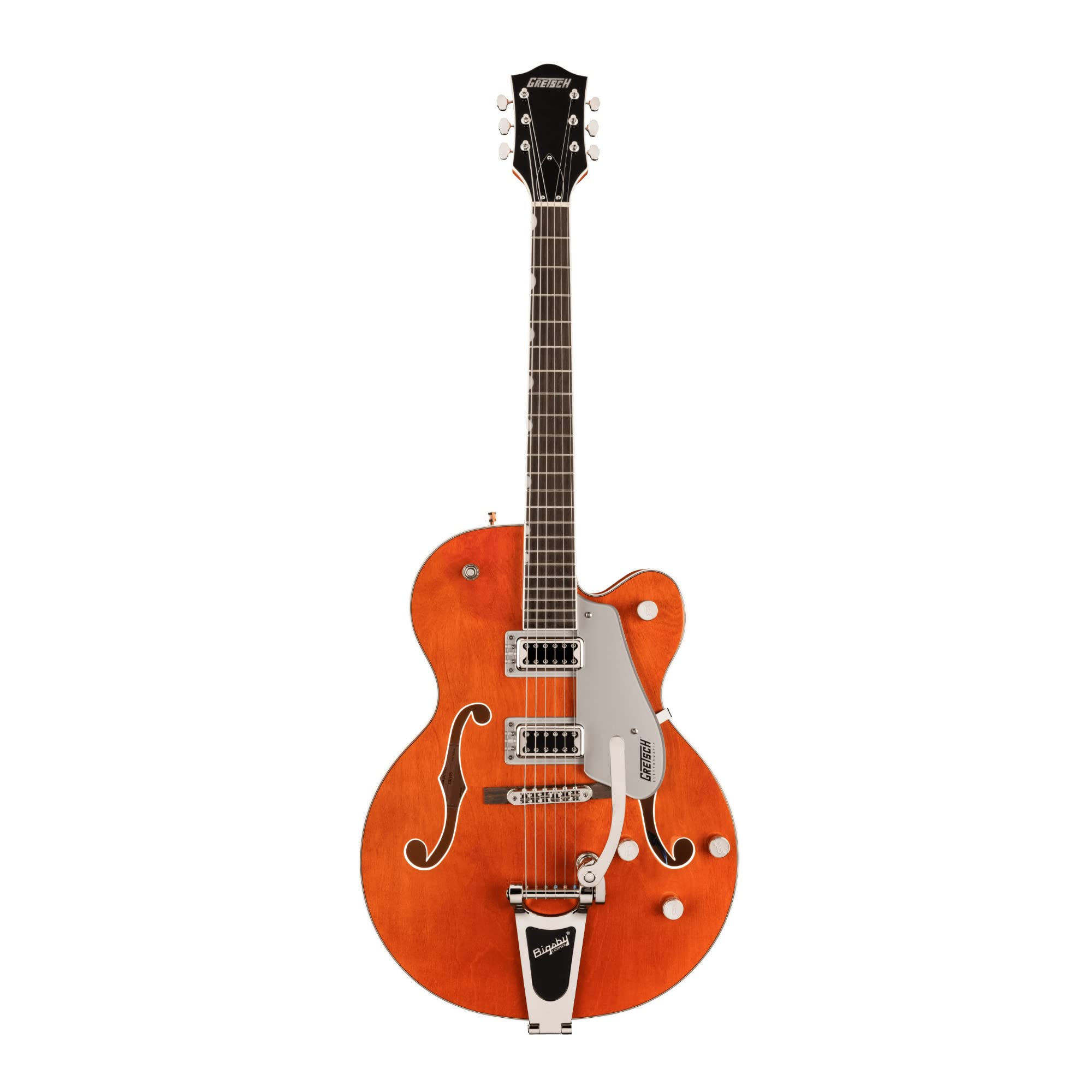 Gretsch G5420T Electromatic Classic Hollow Body 6-String Single-Cut Electric Guitar with Bigsby, Laurel Fingerboard, and Set-Neck Maple Neck (Right-Hand, Orange Stain)