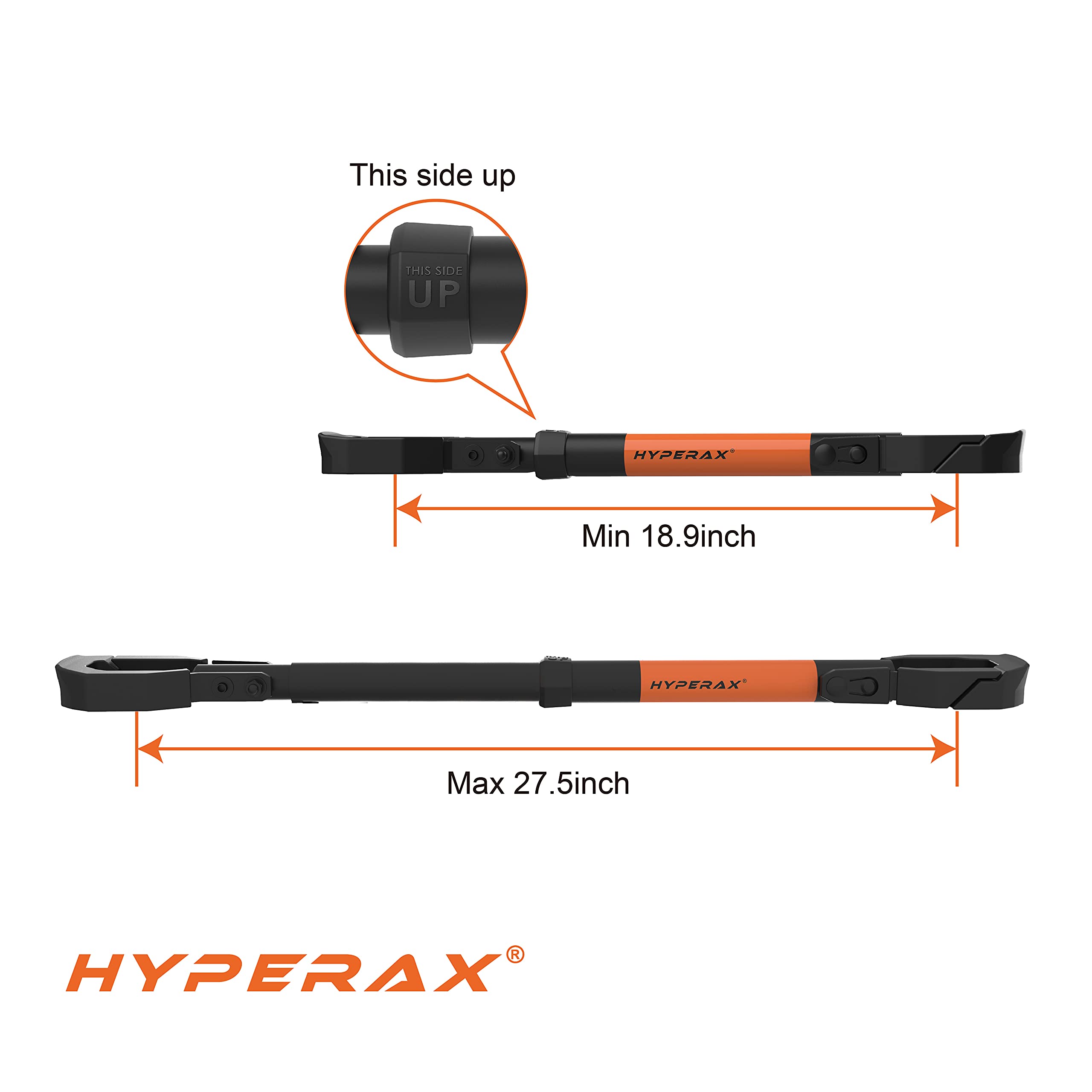 HYPERAX Special Combo - Volt RV with 2 X E-Bike Adapter- Platform Bike Rack for RV, Camper, Motorhome - for 2" Hitch Fits Up to 2 X 70 lbs Bike with Up to 5" Fat Tires