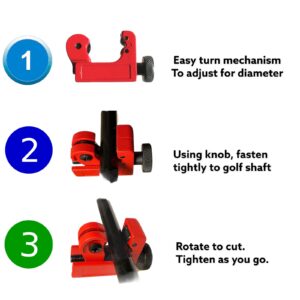 The Golfer's Workshop Golf Club Shaft Cutter, Use for Steel or Graphite Shaft, DIY Custom Fitted Golf Clubs