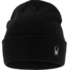 Spyder Wool Blend Beanies Hat for Men & Women | Two Packs with Inner Fleece Lined Headband | Black and Grey | One Size Fit Most