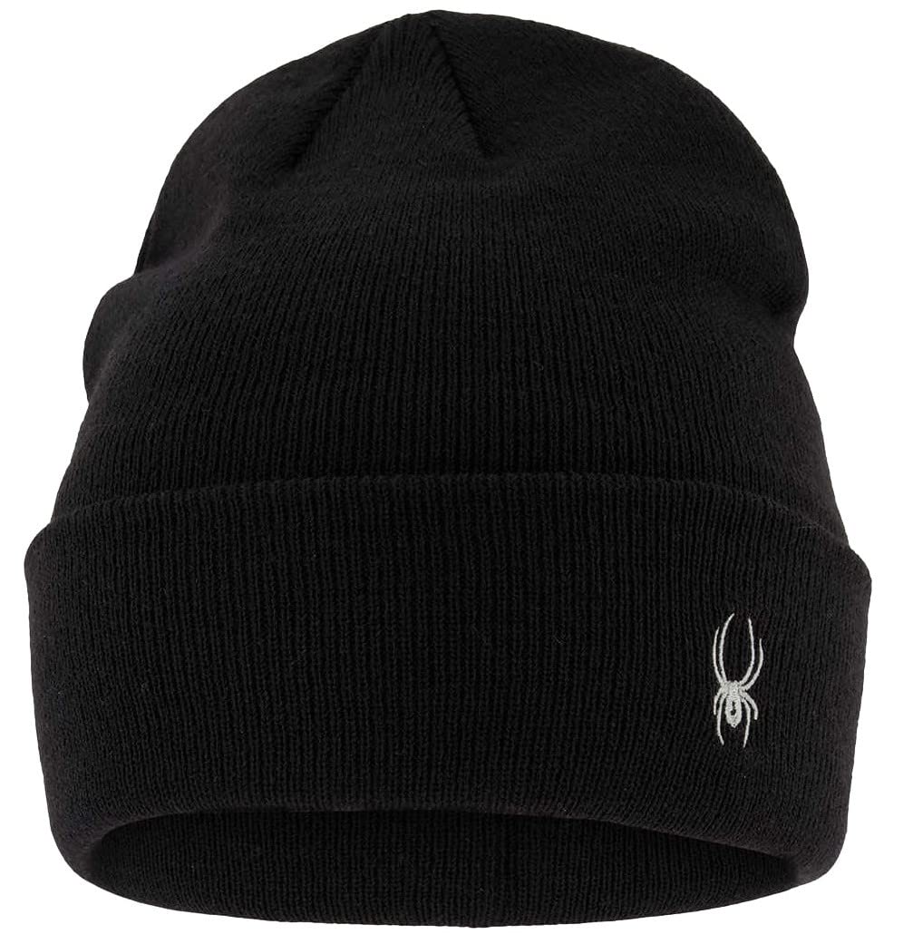 Spyder Wool Blend Beanies Hat for Men & Women | Two Packs with Inner Fleece Lined Headband | Black and Grey | One Size Fit Most