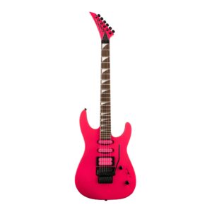 jackson x series dinky dk3xr hss electric guitar - neon pink