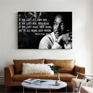 BUUTUUCE Martin Luther King Quotes · Great Quotes Poster Decorative Painting Canvas Wall Art Living Room Posters Bedroom Painting 24x36inch(60x90cm)