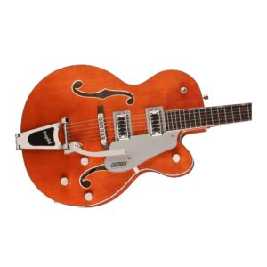 Gretsch G5420T Electromatic Classic Hollow Body 6-String Single-Cut Electric Guitar with Bigsby, Laurel Fingerboard, and Set-Neck Maple Neck (Right-Hand, Orange Stain)