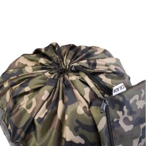 CALACH Large Camo Laundry Bag Backpack + Large Camo Drawstring Bag Backpack Sports Gym Sack