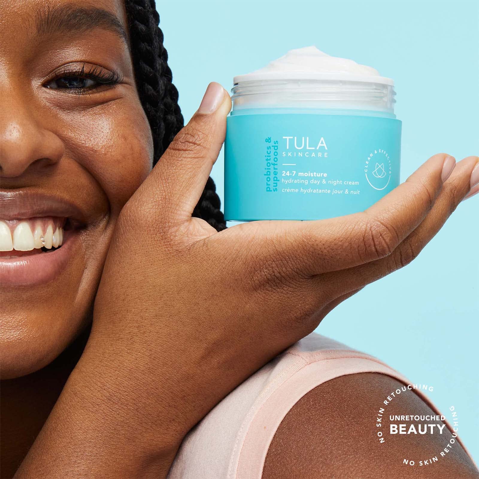 TULA Skin Care 24-7 Hydrating Day & Night Cream - Supersize, Anti-Aging Moisturizer for Face, Contains Watermelon & Blueberry Extract, 3.4 oz.