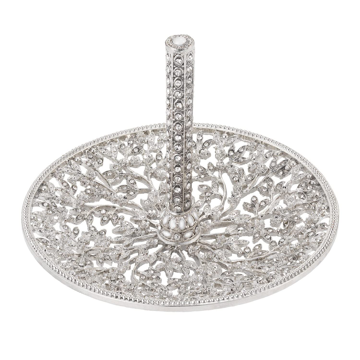 Olivia Riegel The Isadora Silver Crystal Ring Holder (r) -