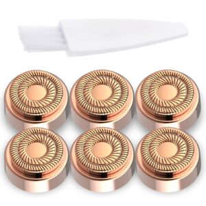 facial hair remover replacement heads: compatible with finishing touch flawless facial hair removal tool for women as seen on tv 18k gold-plated rose gold (generation 2 double halo)