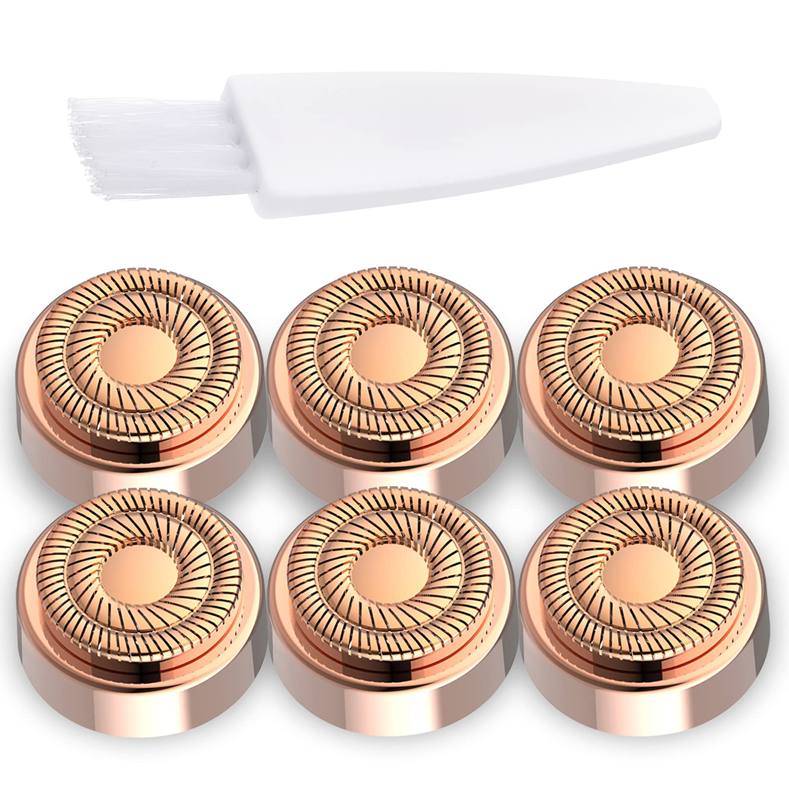 Facial Hair Remover Replacement Heads: Compatible with Finishing Touch Flawless Facial Hair Removal Tool for Women As Seen On TV 18K Gold-Plated Rose Gold (Generation 2 Double Halo)