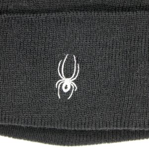 Spyder Wool Blend Beanies Hat for Men & Women | Two Packs with Inner Fleece Lined Headband | Black and Grey | One Size Fit Most