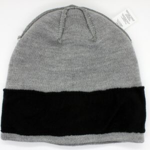 Spyder Wool Blend Beanies Hat for Men & Women | Two Packs with Inner Fleece Lined Headband | Black and Grey | One Size Fit Most