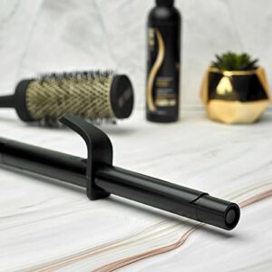 Hot Tools Pro Artist Black Gold Digital Salon Hair Curling Iron | Long-Lasting Full Curls and Defined Waves, (1 in)