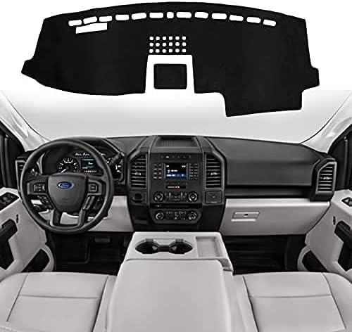 SHINEHOME Dashboard Cover Dash Mat Compatible with 2015 2016 2017 2018 2019 2020 Ford F150 Dash Covers Interior Dash Board Accessories Protecter Cover