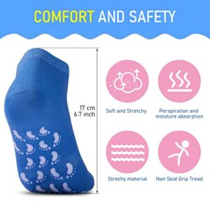 SATINIOR 30 Pairs Non Slip Socks Yoga Socks Multi Style Sport Socks Colorful Hospital Socks for Women Men Yoga Barre