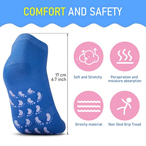 SATINIOR 30 Pairs Non Slip Socks Yoga Socks Multi Style Sport Socks Colorful Hospital Socks for Women Men Yoga Barre