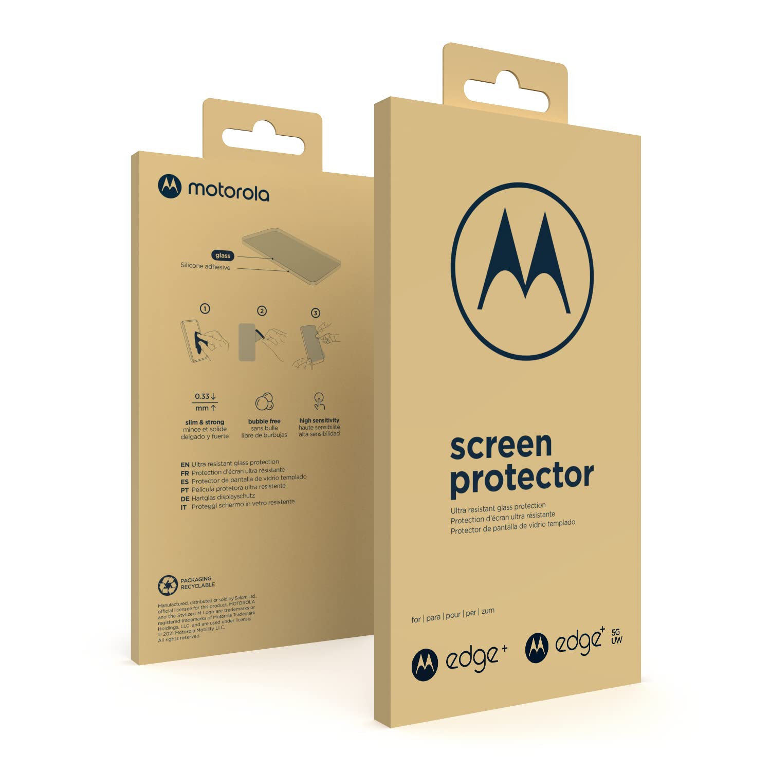 Motorola Moto Edge+ (2022) / Edge Plus 5G UW 2022 Screen Protector- Strong 9H Tempered Glass for scratch, impact protection, anti fingerprints/smudge resistant [NOT for moto Edge+ 2020]