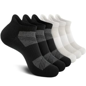 unitop socks for sweaty feet solid color cushioned athletic socks black&white s