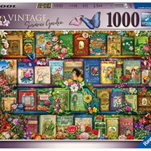 Ravensburger Aimee Stewart Vintage Summer Garden 1000 Piece Jigsaw Puzzle for Adults & Kids Age 12 Years Up, Black