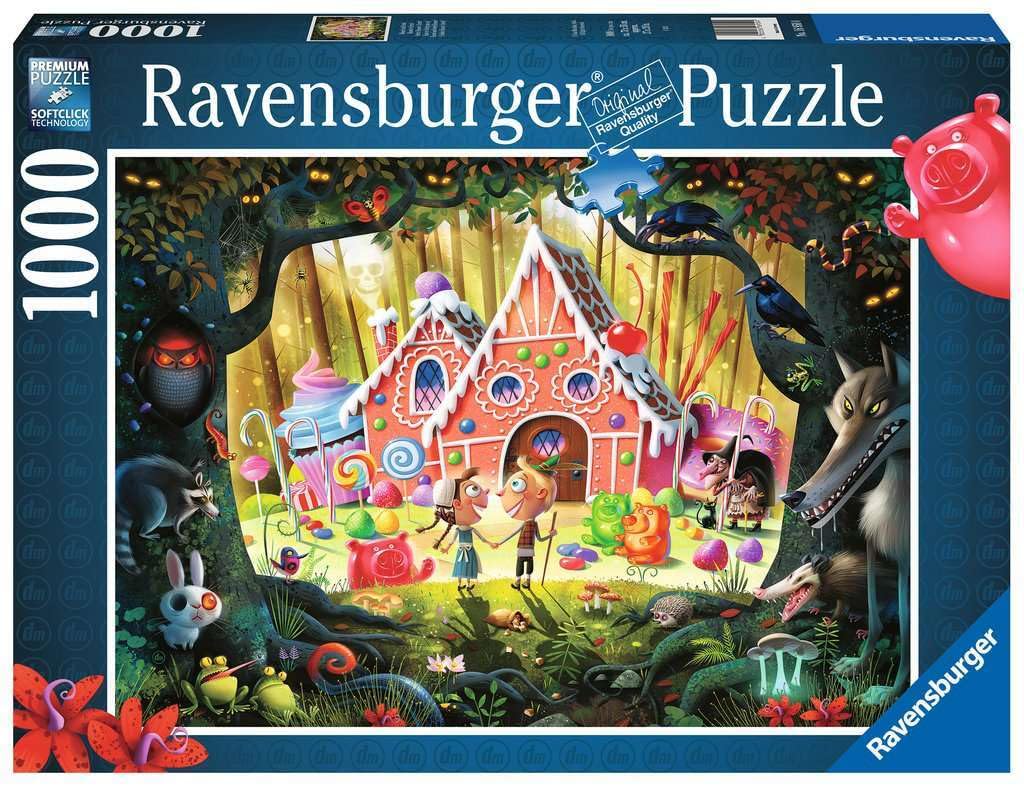 Ravensburger Hansel and Gretel Beware! 1000 Piece Jigsaw Puzzle for Adults and Kids | Unique Softclick Technology | Vibrant and Glare-Free | Sustainable Forestry Practices