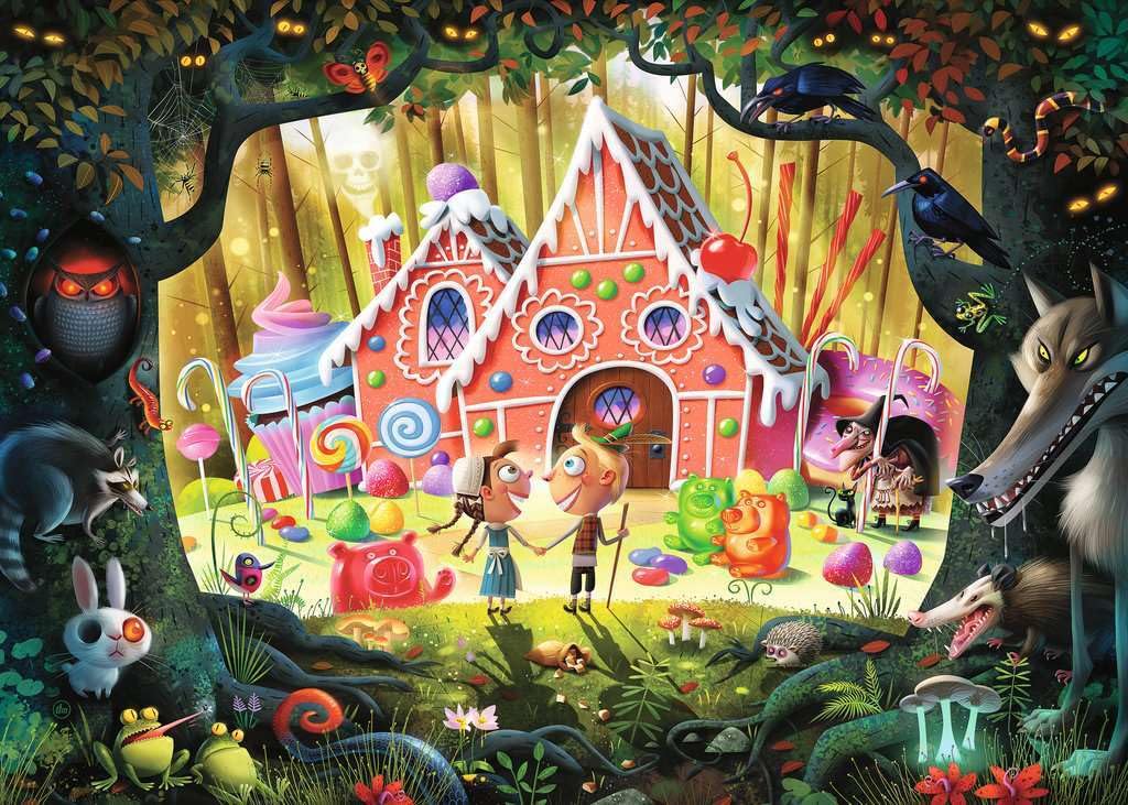 Ravensburger Hansel and Gretel Beware! 1000 Piece Jigsaw Puzzle for Adults and Kids | Unique Softclick Technology | Vibrant and Glare-Free | Sustainable Forestry Practices