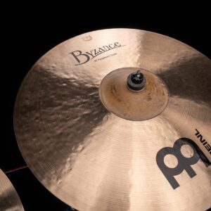 Meinl Cymbals Byzance 19" Traditional Polyphonic Crash with Raw Bell — Made in Turkey — Hand Hammered B20 Bronze, 2-Year Warranty (B19POC)