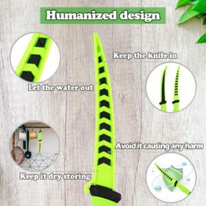 Fish Fillet Knife, 7 Inches Professional Fishing Fillet Knife Set Stainless Steel Blade in Corrosion Resistant Coating, with Sharpener and Cutting Resistant Gloves, for Fishing and Outdoor, Green