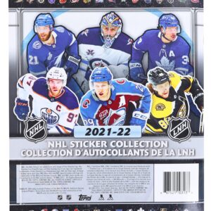 2021/22 Topps NHL Hockey Sticker Collection Album (includes 10 starter stickers)