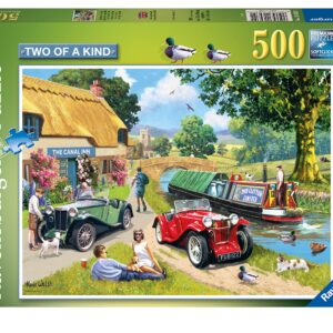 Ravensburger Two of a Kind 500 Piece Jigsaw Puzzles for Adults & Kids Age 10 Years Up - Nostalgic Puzzle