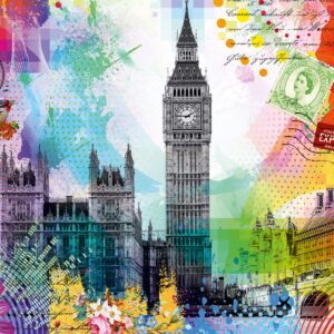 Ravensburger London Postcard 500-Piece Jigsaw Puzzle for Adults | Vibrant & Unique London Scene | Perfect Interlocking Fit | Long-Lasting Quality | Ideal for Ages 12 & Up