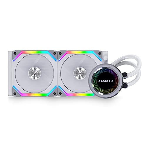 Lian Li GA-240SLA Galahad AIO UNI FAN SL Edition 240 White - UNI FAN SL120 Edition - GA240SLA.01 (with LGA 1700 bracket)