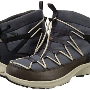 KEEN Men's Uneek SNK Waterproof Winter Chukka Boots, Magnet/Black Olive, 11.5