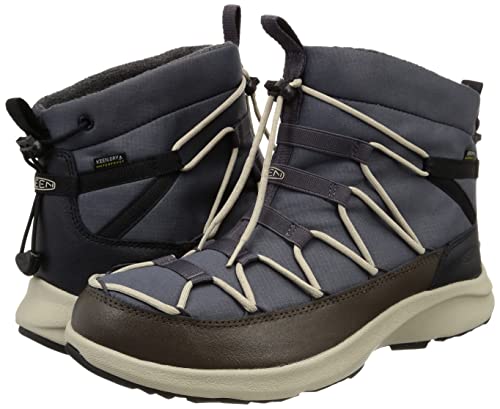 KEEN Men's Uneek SNK Waterproof Winter Chukka Boots, Magnet/Black Olive, 11.5