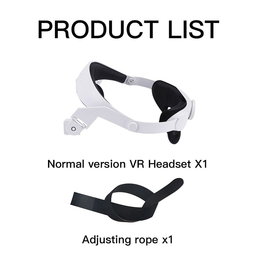 Tutuba Head Strap for Oculus Quest 2, Adjustable Halo Strap Silicone Face Cover Set for Enhance Head Balance and Reduce Face Pressure