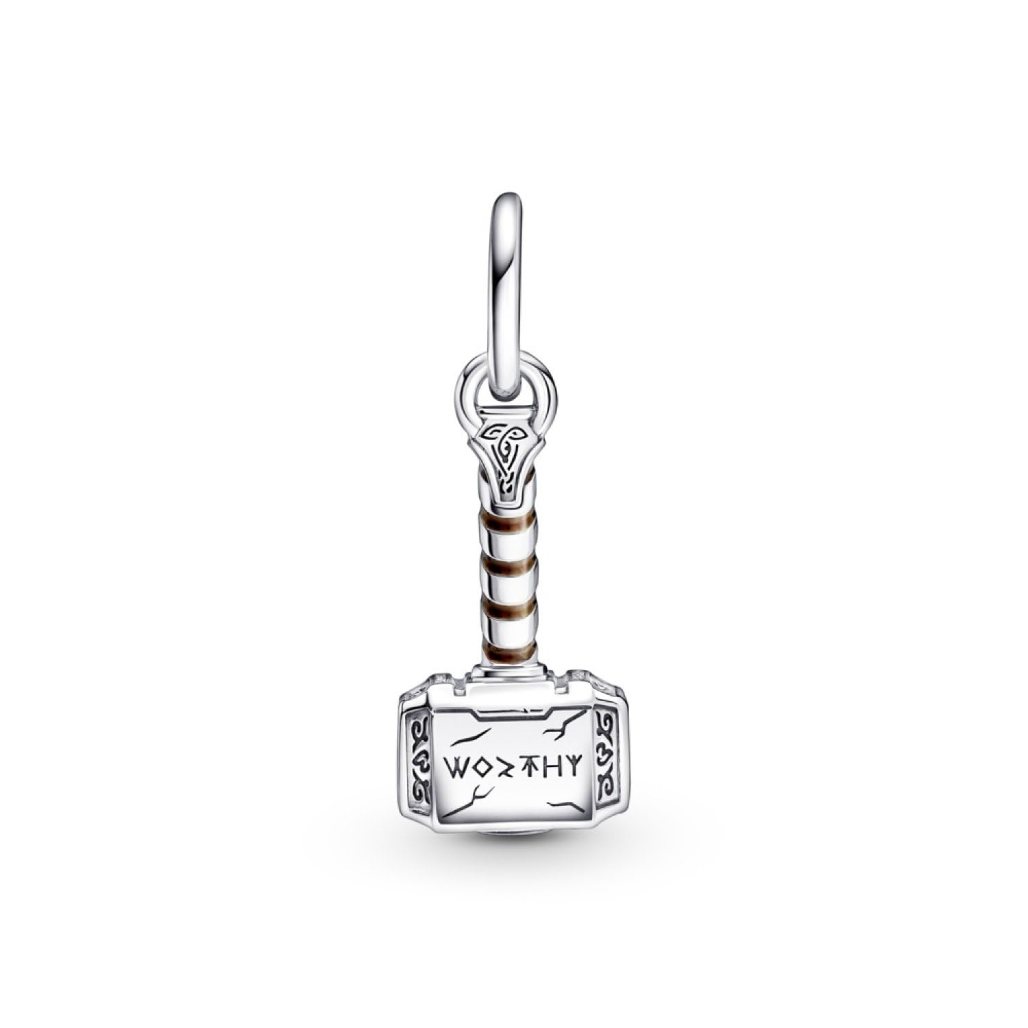 PANDORA 790483C01 Marvel The Avengers Thor's Hammer Dangle Charm