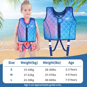 Gogokids Kids Swim Vest, Toddler Float Jacket for 30-50 lbs Girls and Boys, Comfortable Fit Swimming Jacket, for 2-9 Year Old Children