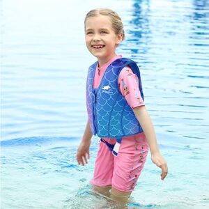 Gogokids Kids Swim Vest, Toddler Float Jacket for 30-50 lbs Girls and Boys, Comfortable Fit Swimming Jacket, for 2-9 Year Old Children